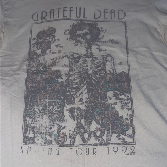 Abercrombie & Fitch Cream Graphic Tee - Picture 2 of 3